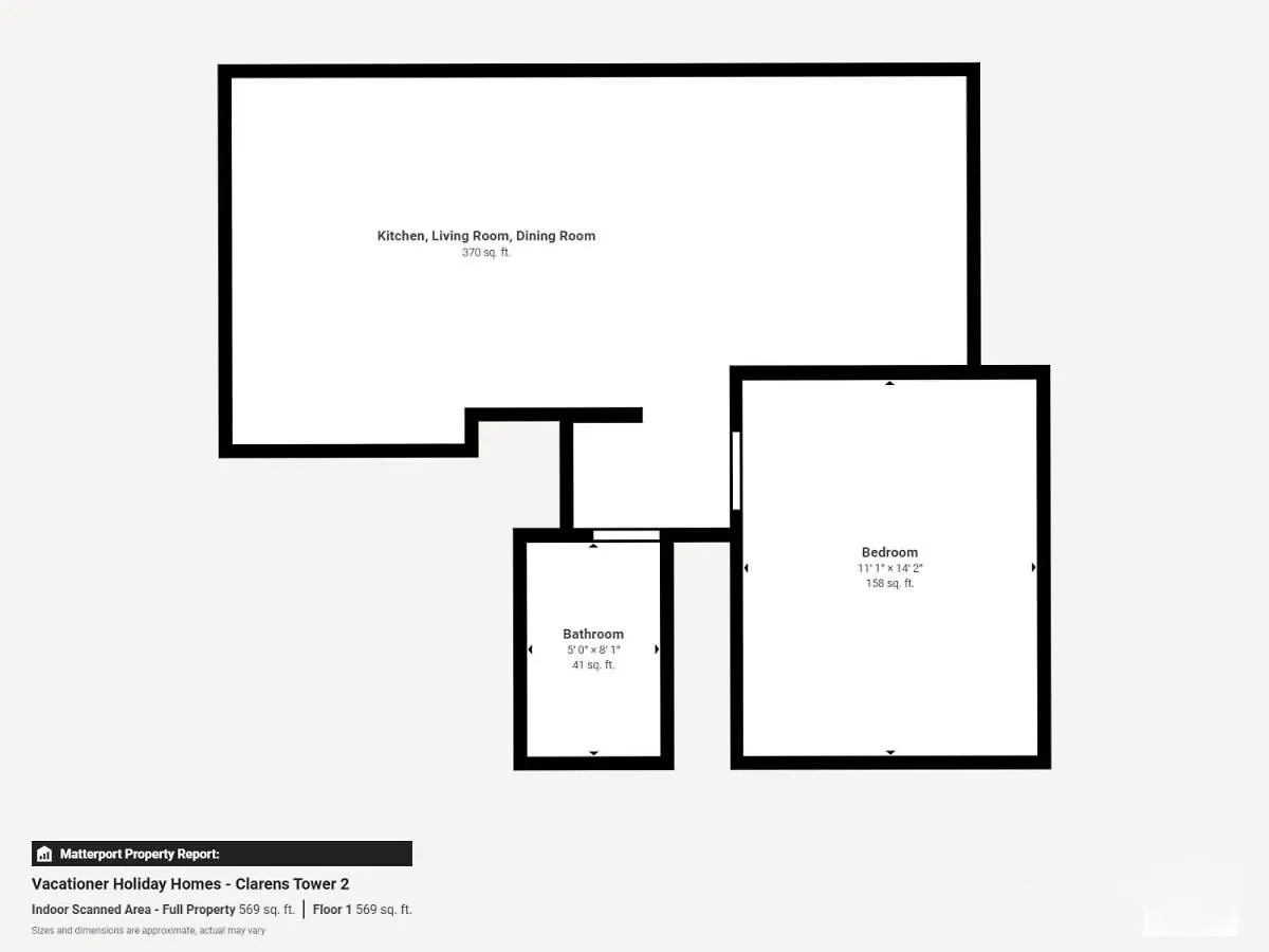 Apartment Clarens Tower 2 - Modern One Bedroom In Downtown Dubai